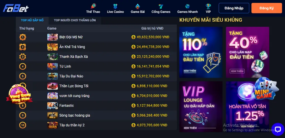 Hướng dẫn chơi cá cược trực tuyến tại Vinvip